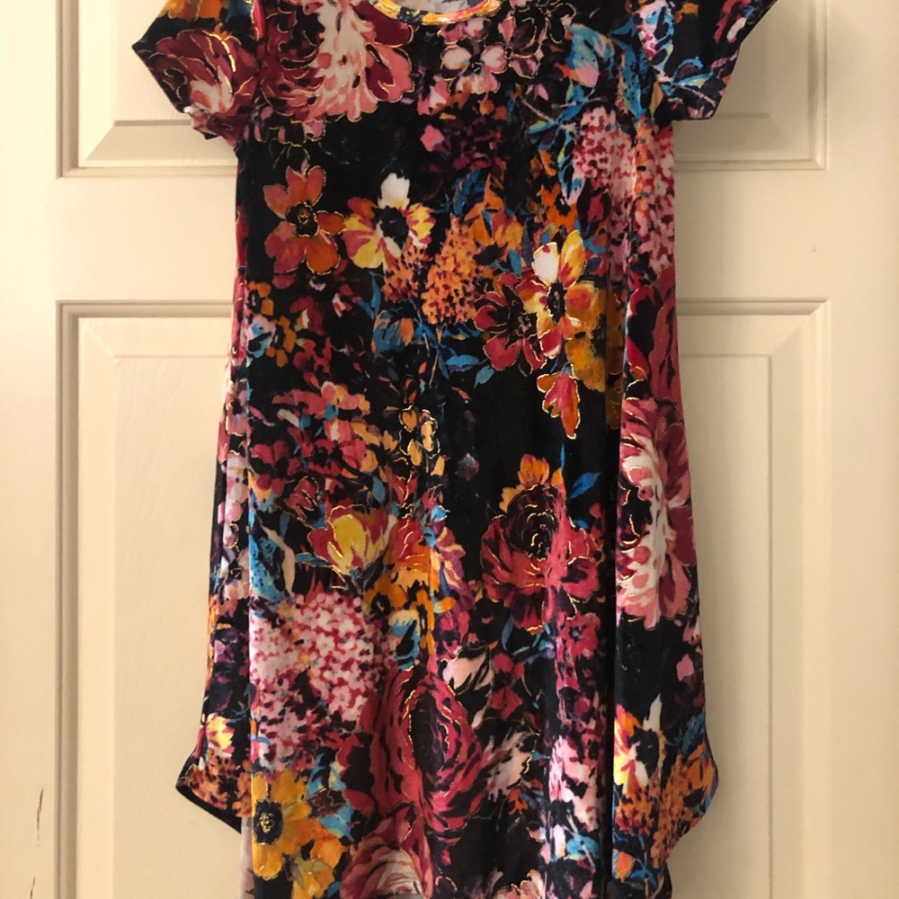 Size 10 dress. Velvet type material